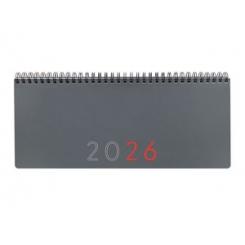 Agenda Anual (2026) FINOCAM Internacional Planificador 290X116 S/V + Notas Gris
