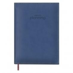 Agenda Dohe Libro De Reservas Perpetuo Cosido Tapa Acolchada Polipiel 21X29 D/D Azul