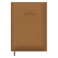 Agenda Dohe Libro De Reservas Perpetuo Cosido Tapa Acolchada Polipiel 21X29 D/D Camel
