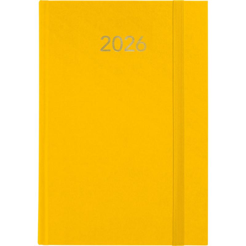 Agenda encuadernada A5 2026 D/P 145x210 FLORENCIA amarillo