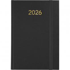Agenda encuadernada A5 2026 D/P 145x210 FLORENCIA negra