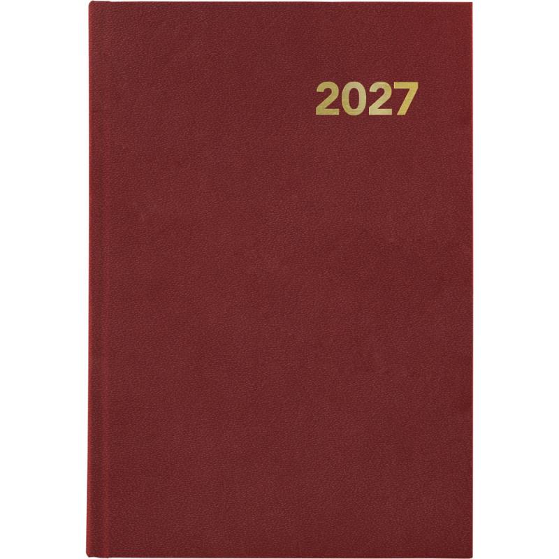 Agenda encuadernada A5 2027 D/P 145x210 BRETAÑA Rojo