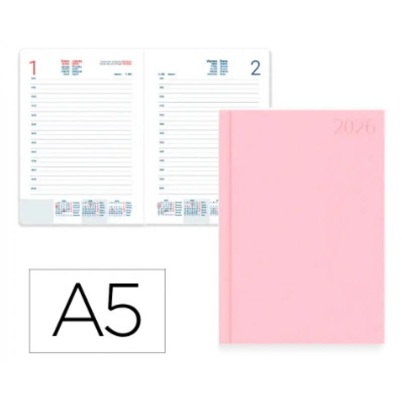 agenda-encuadernada-liderpapel-corfu-a5-2026-d-p-rosa-papel-60-gr-fsc