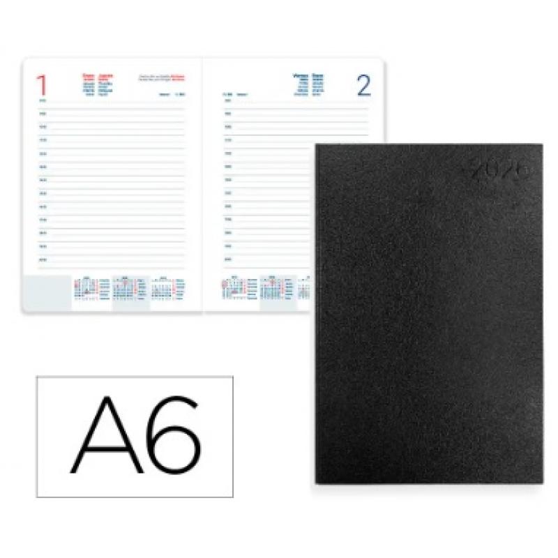 agenda-encuadernada-liderpapel-corfu-a6-2026-d-p-negro-papel-60-gr-fsc
