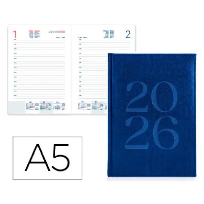 agenda-encuadernada-liderpapel-creta-150x210-mm-2026-d-p-azul-papel-70-gr-fsc