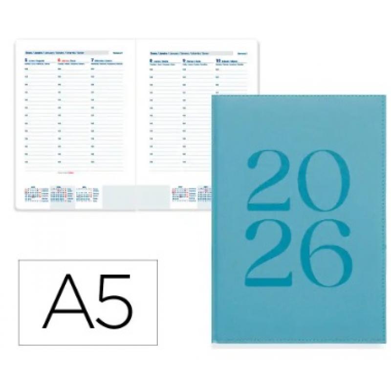 agenda-encuadernada-liderpapel-creta-150x210-mm-2026-s-v-azul-claro-papel-70-gr-fsc