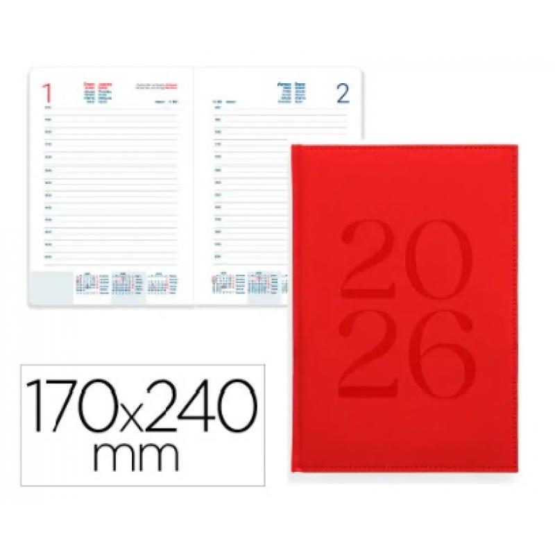 agenda-encuadernada-liderpapel-creta-170x240-mm-2026-d-p-rojo-papel-70-gr-fsc