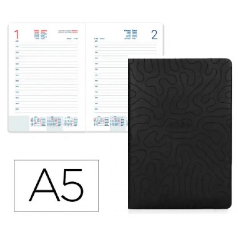 agenda-encuadernada-liderpapel-lipsi-a5-2026-d-p-negro-papel-70-gr-fsc