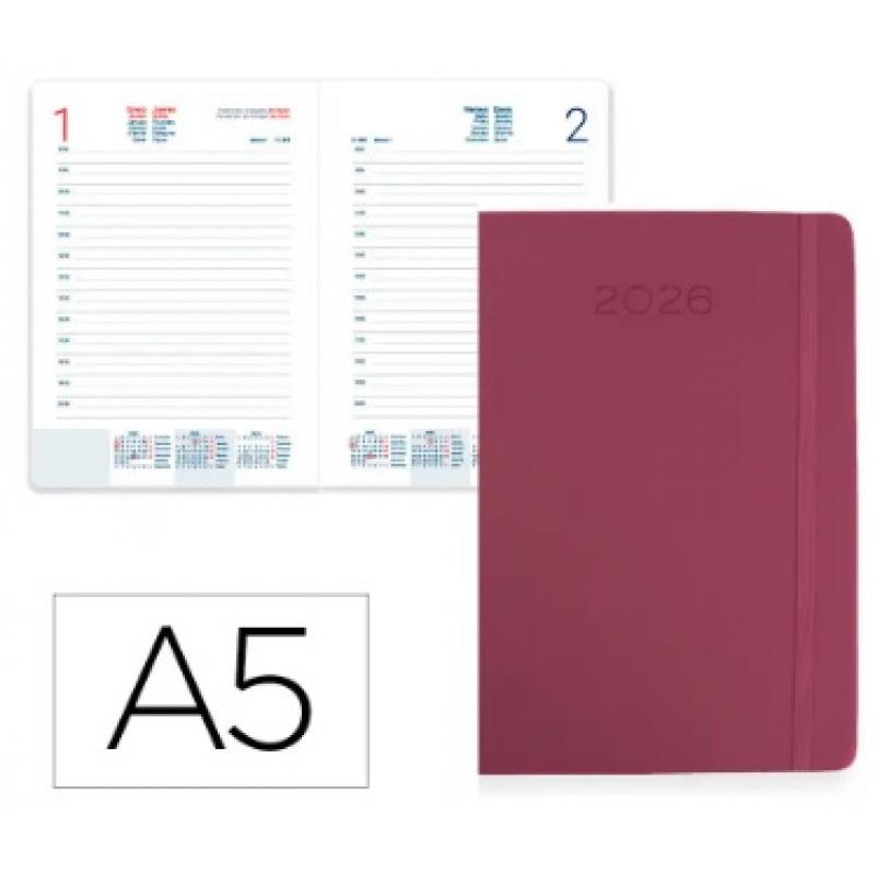 agenda-encuadernada-liderpapel-mykonos-150x210-mm-2026-d-p-granate-papel-70-gr-fsc