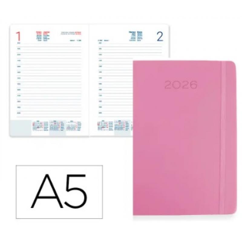 agenda-encuadernada-liderpapel-mykonos-150x210-mm-2026-d-p-rosa-papel-70-gr-fsc