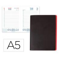 Agenda Encuadernada LIDERPAPEL SIFNOS A5 2026 Rojo Papel 70 gr FSC
