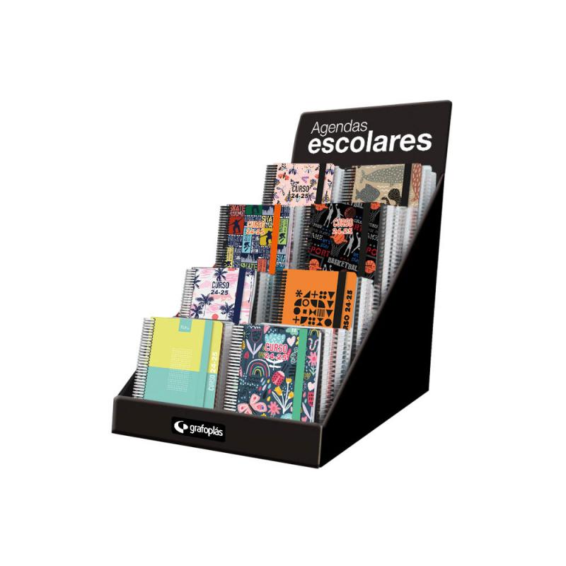 Agenda Escolar 24/25 A6 D/P Forrada con Acabado Soft y Cierre Con Gomas