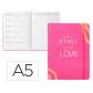 agenda-escolar-antartik-25-26-encuadernada-go-simil-piel-fucsia-semana-vista-a5-bilingue-papel-fsc-80-gr