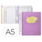 agenda-escolar-antartik-25-26-espiral-here-and-now-morado-dia-pagina-a5-bilingue-papel-fsc-80-gr