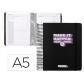 agenda-escolar-antartik-25-26-espiral-neon-negro-dia-pagina-a5-bilingue-papel-fsc-80-gr