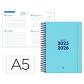 agenda-escolar-liderpapel-25-26-espiral-basic-azul-2-dias-pagina-a5-bilingue-papel-fsc-70-gr