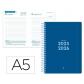 agenda-escolar-liderpapel-25-26-espiral-basic-azul-oscuro-dia-pagina-a5-bilingue-papel-fsc-70-gr