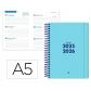 agenda-escolar-liderpapel-25-26-espiral-basic-azul-semana-vista-a5-bilingue-papel-fsc-70-gr