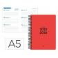 agenda-escolar-liderpapel-25-26-espiral-basic-rojo-semana-vista-a5-bilingue-papel-fsc-70-gr