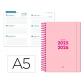 agenda-escolar-liderpapel-25-26-espiral-basic-rosa-semana-vista-a5-bilingue-papel-fsc-70-gr