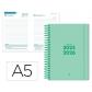 agenda-escolar-liderpapel-25-26-espiral-basic-verde-menta-dia-pagina-a5-bilingue-papel-fsc-70-gr