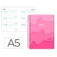 agenda-escolar-liderpapel-25-26-espiral-melting-rosa-semana-vista-a5-bilingue-papel-fsc-80-gr