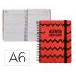 agenda-escolar-liderpapel-25-26-espiral-patterns-zigzag-semana-vista-a6-bilingue-papel-fsc-80-gr