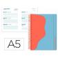 agenda-escolar-liderpapel-25-26-espiral-waves-azul-semana-vista-a5-bilingue-papel-fsc-80-gr