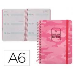 Agenda escolar LIDERPAPEL 25-26 teens PATTERNS ABSTRACT pattern semana vista A6 bilingue papel FSC 80 gr.