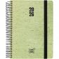 Agenda espiral A5 2026 D/P 15x21 ECOJEANS verde