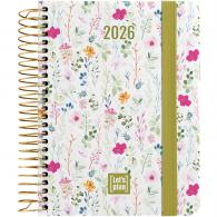 Agenda espiral A6 2026 D/P A6 DESIGN Wildflowers