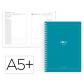 Agenda Espiral ANTARTIK ESSENTIALS A5+ 2026 D/P turquesa Papel 80G FSC