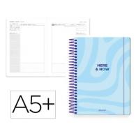 Agenda Espiral ANTARTIK HERE&NOW A5+ 2026 D/P  Azul Claro Papel 80G FSC