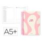 Agenda Espiral ANTARTIK HERE&NOW A5+ 2026 D/P Rosa Papel 80G FSC