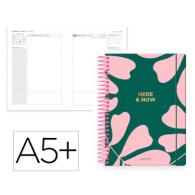 Agenda Espiral ANTARTIK HERE&NOW A5+ 2026 D/P  Verde Papel 80G FSC