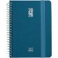 Agenda espiral c/gomas 2026 D/P A6 FANCY azul oscuro