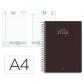 Agenda Espiral LIDERPAPEL CLASSIC A4 2026 D/P Negro Papel 70 gr FSC