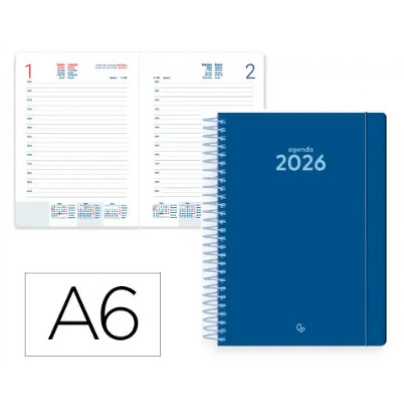 agenda-espiral-liderpapel-classic-a6-2026-d-p-azul-oscuro-papel-70-gr-fsc