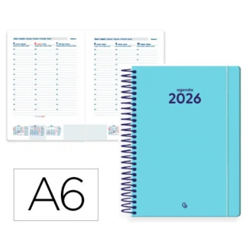 agenda-espiral-liderpapel-classic-a6-2026-s-v-azul-claro-papel-70-gr-fsc