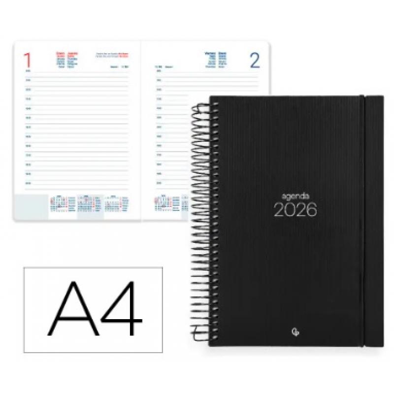 agenda-espiral-liderpapel-olbia-a4-2026-d-p-negro-papel-60-gr-fsc