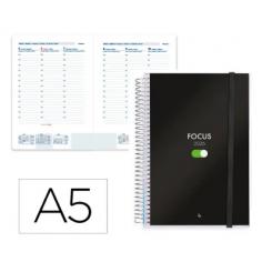 Agenda Espiral LIDERPAPEL TINOS A5 2026 S/V Personalizable Apel 70 gr FSC