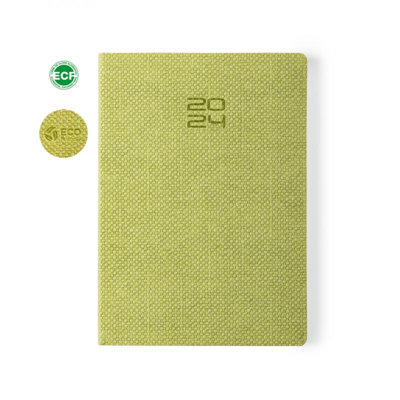 Agenda Fredex A5 tapas cartón granulado nature día página 8 idiomas
