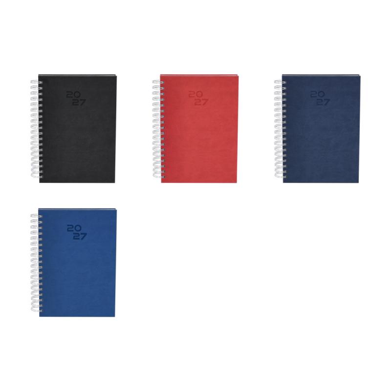 Agenda Wayrux 2026 B4 19 cm x 24 cm con espiral D/P color Negro
