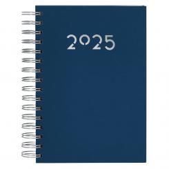 Agenda Witra 2025 A5 con espiral D/P color azul marino (PERSONALIZABLE)