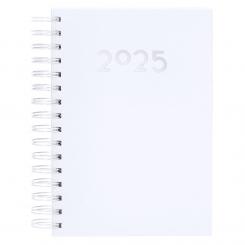 Agenda Witra 2025 A5 con espiral D/P color blanco (PERSONALIZABLE)