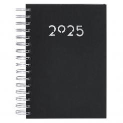 Agenda Witra 2025 A5 con espiral D/P color negro (PERSONALIZABLE)