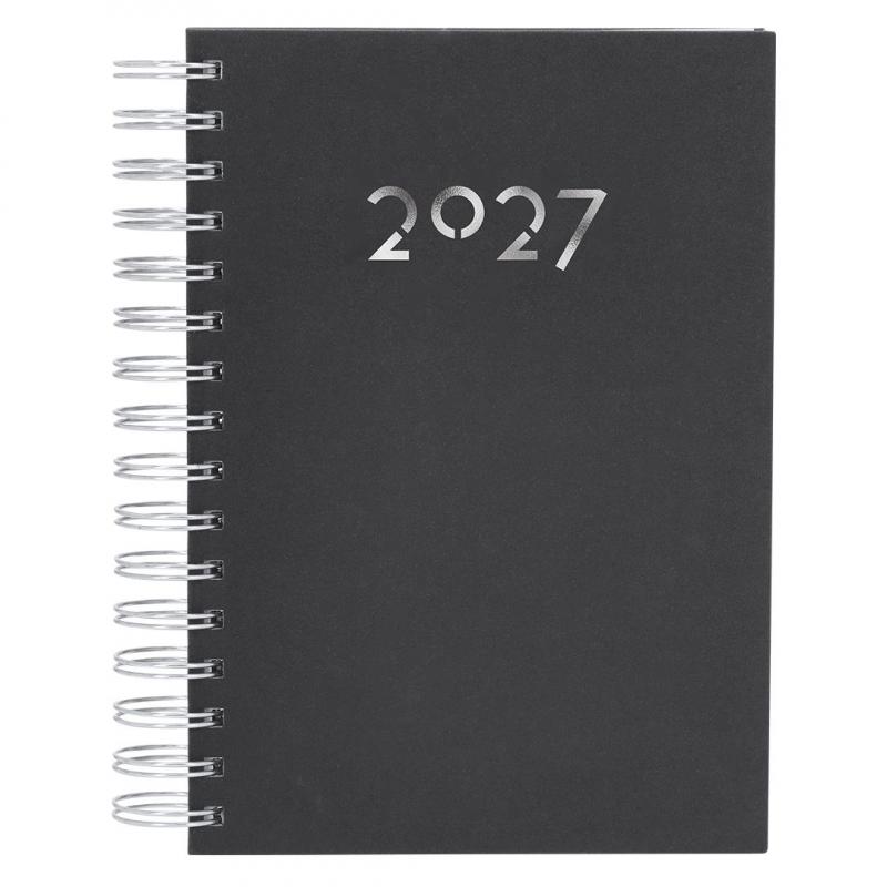 Agenda Witrex 2027 A5 con espiral D/P color azul marino (PERSONALIZABLE)