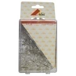 Aguja Señalizadora Push-Pin Artes Caja De 100 Transparentes