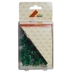 Aguja Señalizadora Push-Pin Artes Caja De 100  Verdes