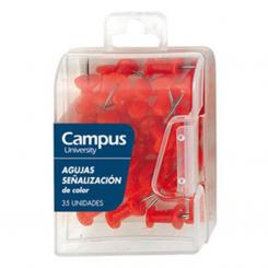 Agujas señalizadoras Campus Rojo / 35 Uds